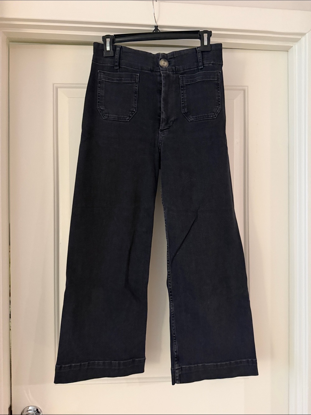 Maeve by Anthropologie Colette Cropped Denim Black